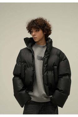 WLEXT Y2K Layered Puffer Jacket - Retro 90s Grunge, Summer Outfits, and Pastel Goth Fashion