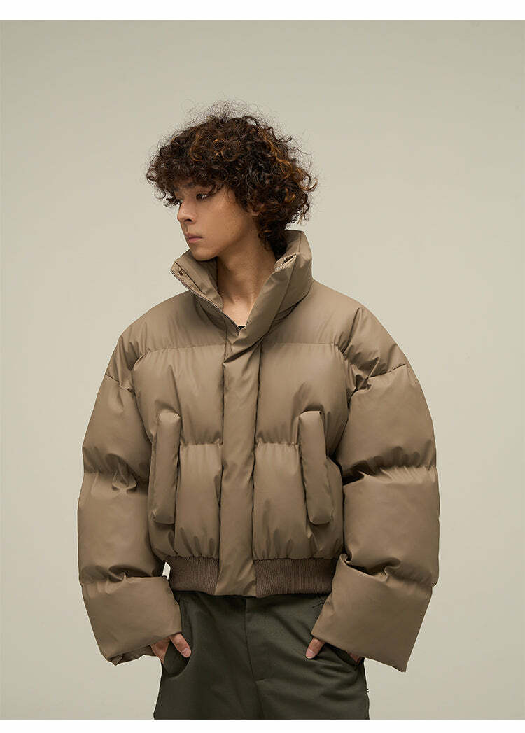 WLEXT Y2K Layered Puffer Jacket - Retro 90s Grunge, Summer Outfits, and Pastel Goth Fashion