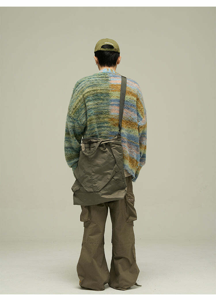 WLNEXT 'Dopamine' Contrast Cardigan - Y2K Summer, 90s Grunge, Retro Style, Pastel Goth Outfits