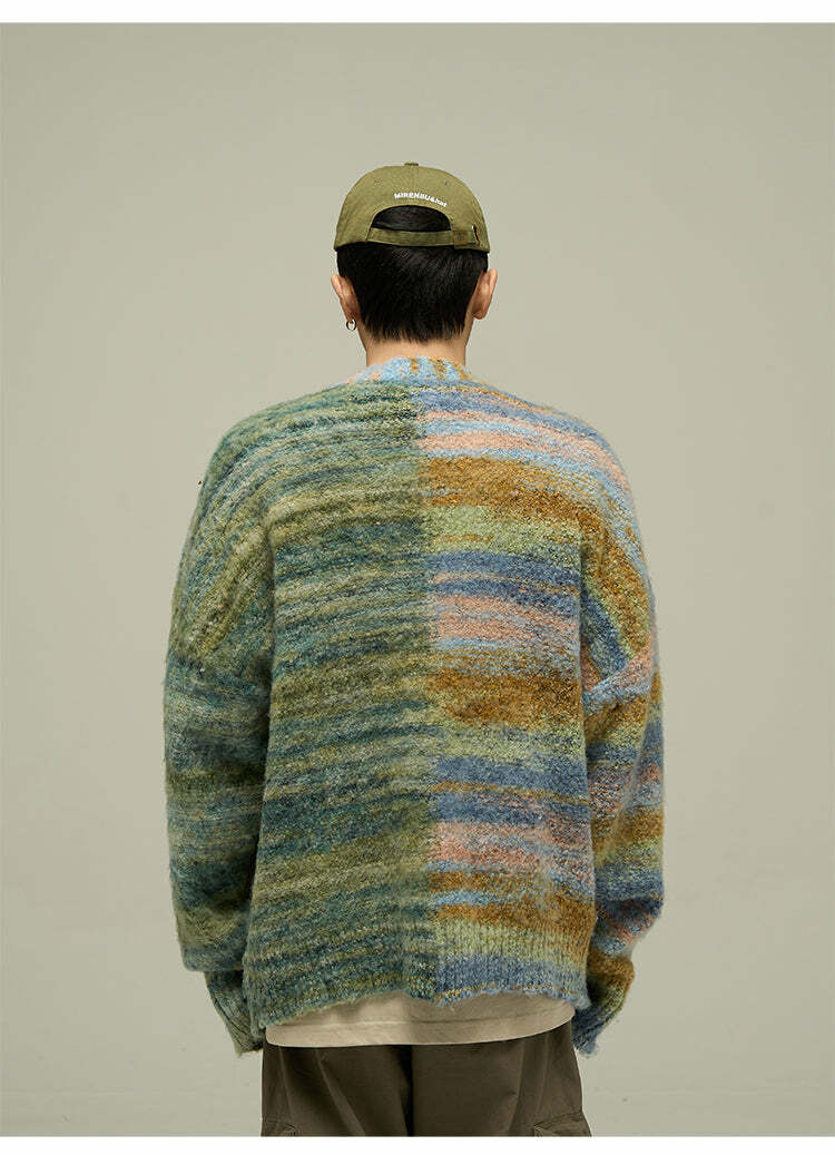 WLNEXT 'Dopamine' Contrast Cardigan - Y2K Summer, 90s Grunge, Retro Style, Pastel Goth Outfits