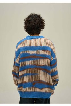 WLNEXT Double Striped Sweater - Y2K Summer, 90s Grunge, Retro Style, Y2K Club & Party Outfits