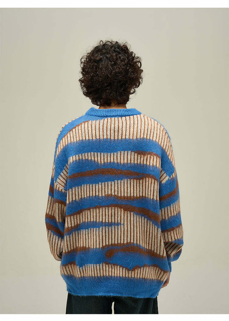 WLNEXT Double Striped Sweater - Y2K Summer, 90s Grunge, Retro Style, Y2K Club & Party Outfits