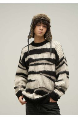 WLNEXT Double Striped Sweater - Y2K Summer, 90s Grunge, Retro Style, Y2K Club & Party Outfits