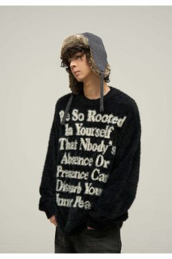 WLNEXT Inner Peace Sweater - Y2K Summer Grunge, 90s Retro, Pastel Goth, Y2K Club & Party Out