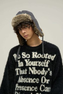 WLNEXT Inner Peace Sweater - Y2K Summer Grunge, 90s Retro, Pastel Goth, Y2K Club & Party Out