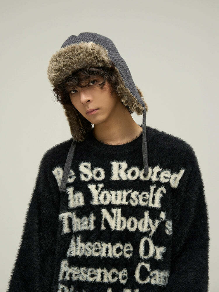 WLNEXT Inner Peace Sweater - Y2K Summer Grunge, 90s Retro, Pastel Goth, Y2K Club & Party Out