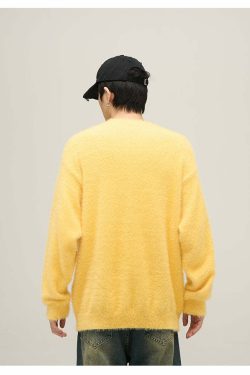 WLNEXT Inner Peace Sweater - Y2K Summer Grunge, 90s Retro, Pastel Goth, Y2K Club & Party Out