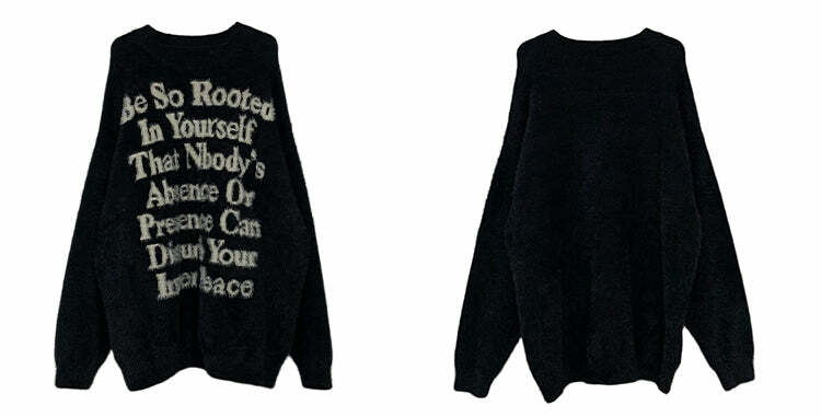 WLNEXT Inner Peace Sweater - Y2K Summer Grunge, 90s Retro, Pastel Goth, Y2K Club & Party Out