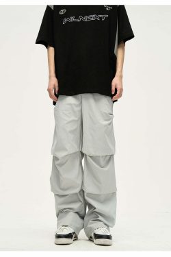 WLNEXT Ruched Pants - Y2K Summer & 90s Grunge Fashion, Retro Y2K Club & Party Outfits