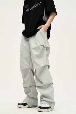 WLNEXT Ruched Pants - Y2K Summer & 90s Grunge Fashion, Retro Y2K Club & Party Outfits