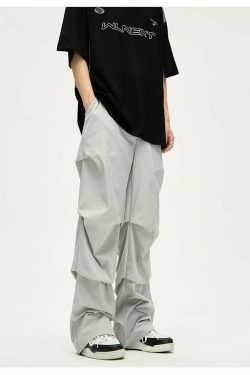 WLNEXT Ruched Pants - Y2K Summer & 90s Grunge Fashion, Retro Y2K Club & Party Outfits