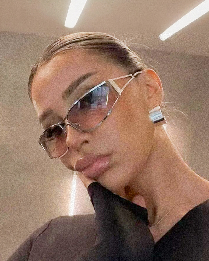 Women's Y2K Sunglasses - Retro 90s Grunge, Hip Hop, and Pastel Goth Fashion Accessories