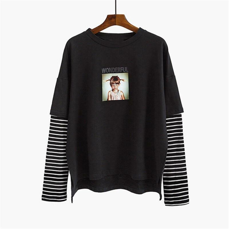 Wonderful Striped Sweatshirt - Y2K Summer, 90s Grunge, Retro, Pastel Goth, Y2K Club Out