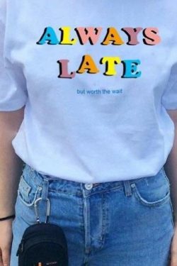 Worth the Wait T-Shirt ??? - Y2K Summer, 90s Grunge, Retro, Pastel Goth, Hip Hop