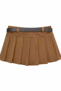 Wrenna Faux Fur Pleated Mini Skirt - Y2K Summer, 90s Grunge, Retro Goth, Y2K Party Outfit