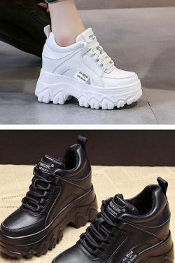 Y2Egirl Beige Platform Sneakers - Y2K Summer, 90s Grunge, Retro Hip Hop, Y2K Party Outfits