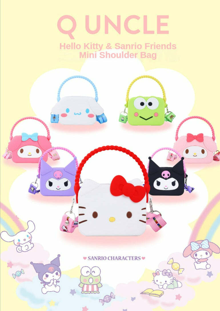 Y2K & 90s Fashion Hello Kitty & Sanrio Friends Mini Shoulder Bag - Q UNCLE x SANRIO