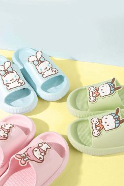 Y2K & 90s Fashion: Pochacco, My Melody & Cinnamoroll EVA Slippers - MINISO x SANRIO