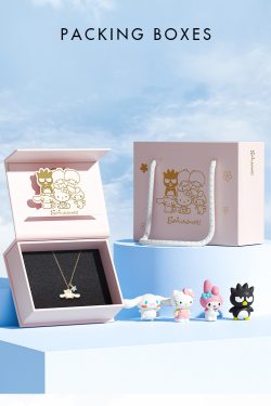 Y2K & 90s Grunge My Melody & Cinnamoroll 925 Sterling Silver Necklace - Tide Color x SANRIO