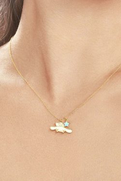 Y2K & 90s Grunge My Melody & Cinnamoroll 925 Sterling Silver Necklace - Tide Color x SANRIO