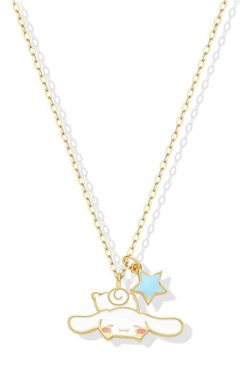Y2K & 90s Grunge My Melody & Cinnamoroll 925 Sterling Silver Necklace - Tide Color x SANRIO