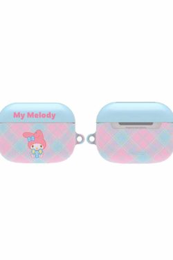 Y2K & 90s Hello Kitty Argyle AirPods Case Cover & Keychain - SANRIO Korea Retro Fashion