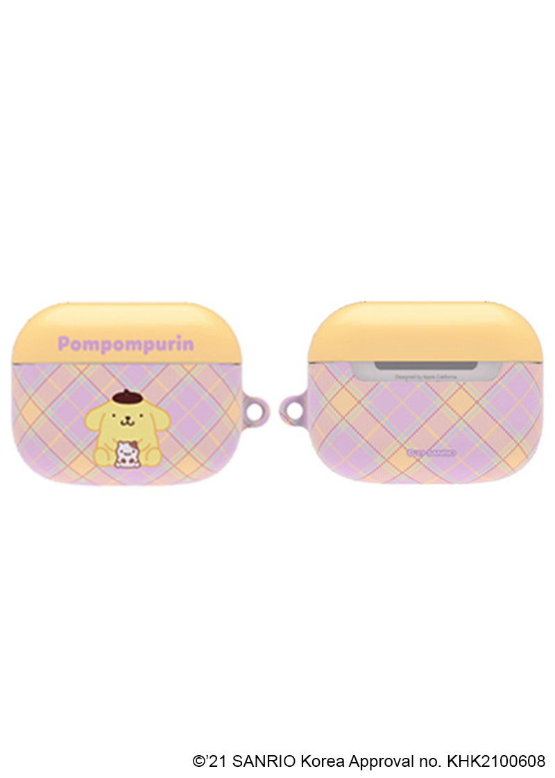 Y2K & 90s Hello Kitty Argyle AirPods Case Cover & Keychain - SANRIO Korea Retro Fashion