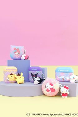 Y2K & 90s Hello Kitty Argyle AirPods Case Cover & Keychain - SANRIO Korea Retro Fashion