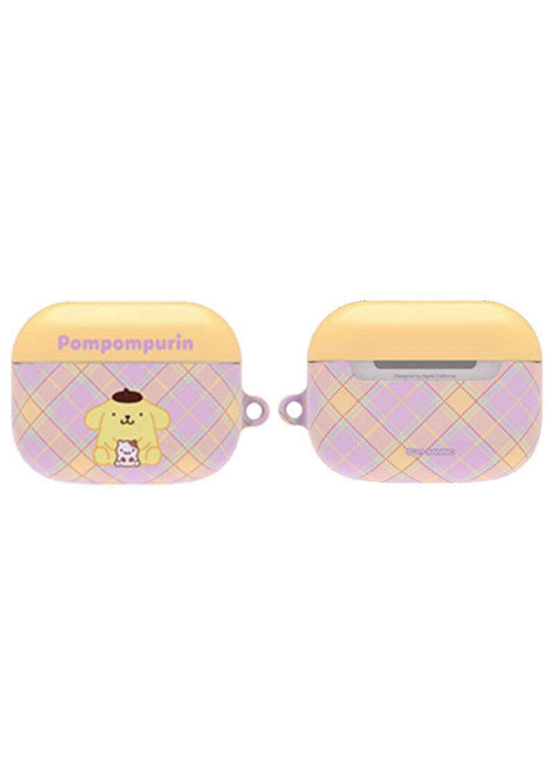 Y2K & 90s Hello Kitty Argyle AirPods Case Cover & Keychain - SANRIO Korea Retro Fashion