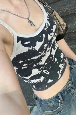 Y2K Aesthetic Crop Top - 90s Grunge, Retro Summer, Pastel Goth, Y2K Party & Club Outfits