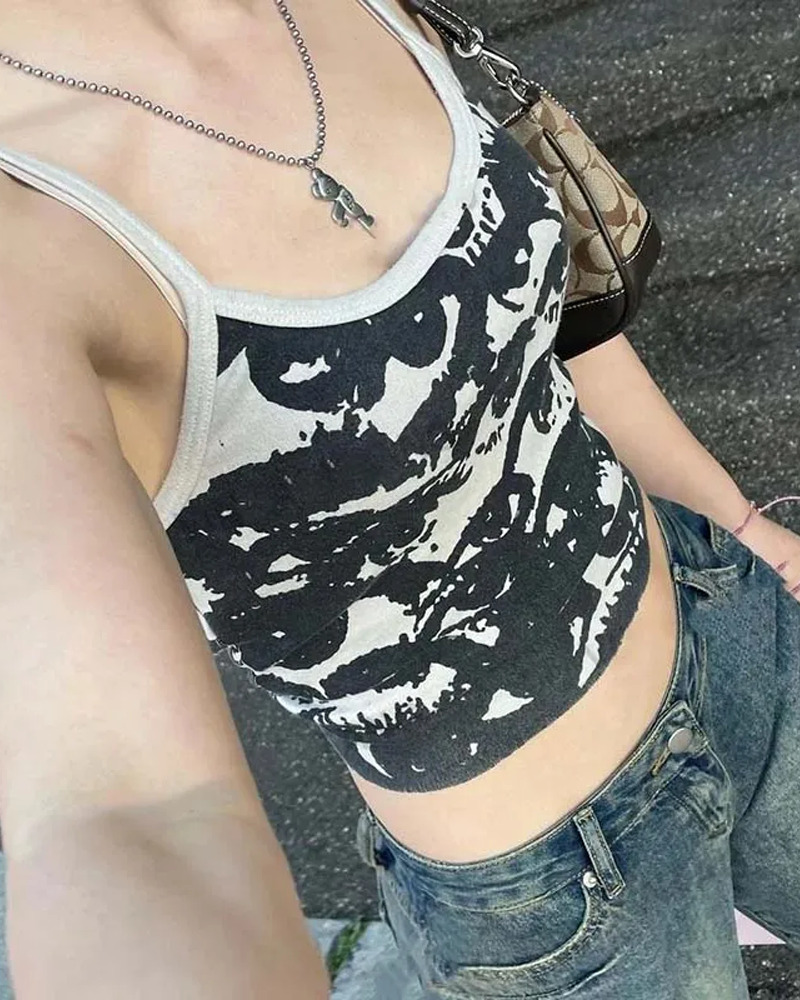 Y2K Aesthetic Crop Top - 90s Grunge, Retro Summer, Pastel Goth, Y2K Party & Club Outfits