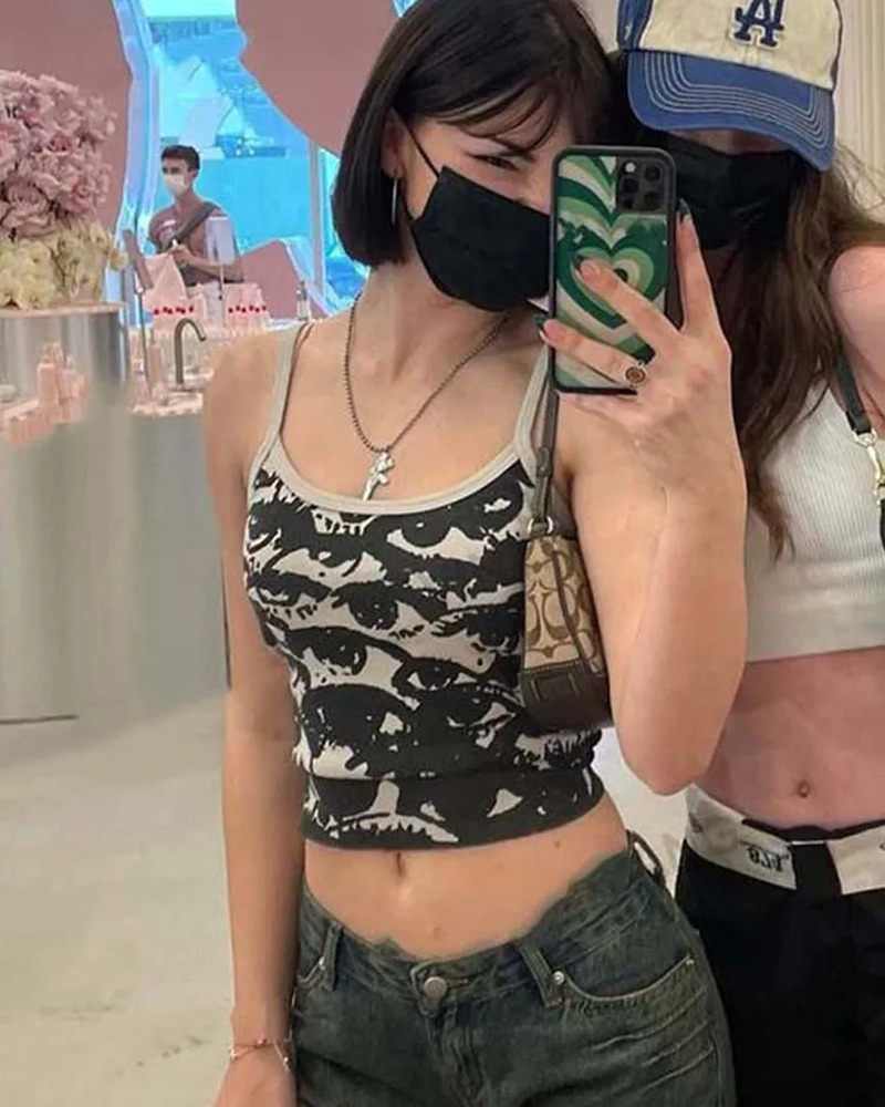 Y2K Aesthetic Crop Top - 90s Grunge, Retro Summer, Pastel Goth, Y2K Party & Club Outfits