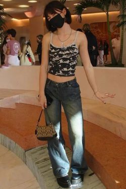 Y2K Aesthetic Crop Top - 90s Grunge, Retro Summer, Pastel Goth, Y2K Party & Club Outfits