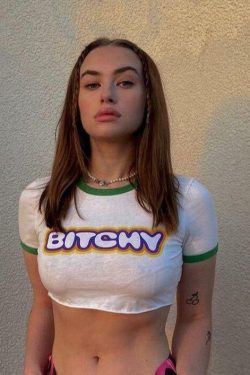 Y2K Aesthetic Letter Print Tee - Retro 90s Grunge, Summer Y2K Outfits, Baby Tees Y2K