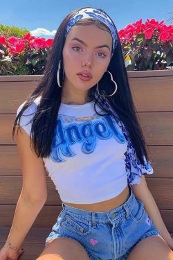 Y2K Angel Halo Crop Top - 90s Grunge, Retro, Pastel Goth, Summer Party & Club Outfits
