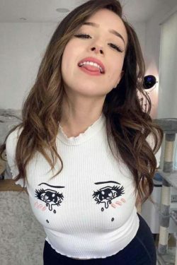 Y2K Anime Girl Crying Eyes Top - Retro 90s Grunge, Summer Y2K Outfits, Pastel Goth Fashion