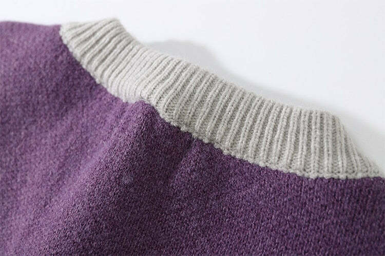 Y2K Anime Girl Knitted Sweater - Harajuku Grunge 90s Fashion, Retro Y2K Summer Outfits