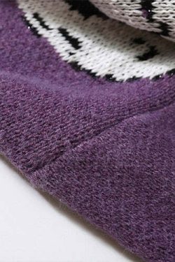 Y2K Anime Girl Knitted Sweater - Harajuku Grunge 90s Fashion, Retro Y2K Summer Outfits