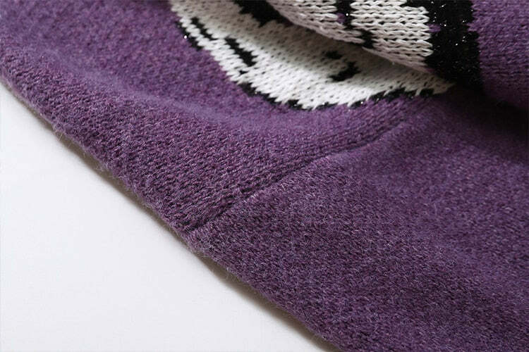 Y2K Anime Girl Knitted Sweater - Harajuku Grunge 90s Fashion, Retro Y2K Summer Outfits