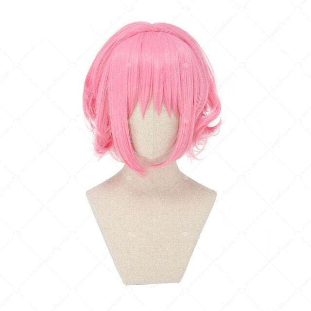 Y2K Anime Girl Pink Cosplay Wig - Perfect for 90s Grunge, Retro, and Pastel Goth Outfits