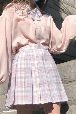 Y2K Asymmetric Hem Lantern Sleeve Shirt - Retro 90s Grunge, Summer Y2K Outfits, Pastel Goth