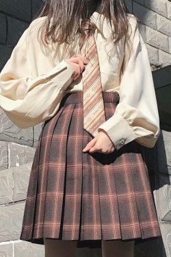 Y2K Asymmetric Hem Lantern Sleeve Shirt - Retro 90s Grunge, Summer Y2K Outfits, Pastel Goth