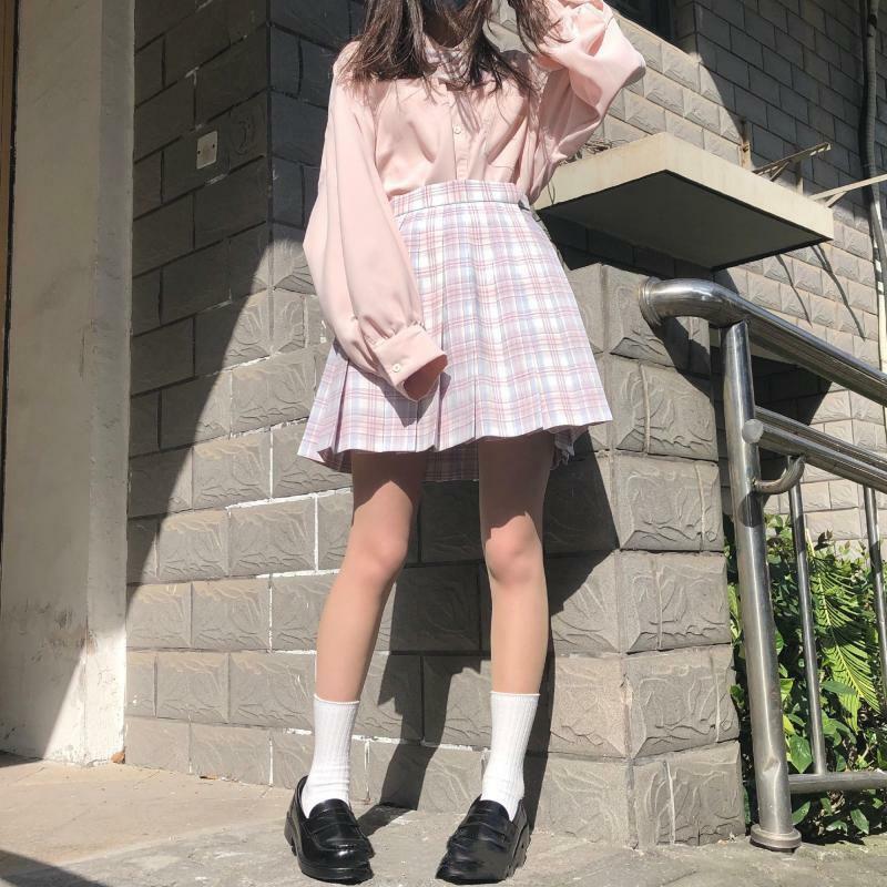 Y2K Asymmetric Hem Lantern Sleeve Shirt - Retro 90s Grunge, Summer Y2K Outfits, Pastel Goth