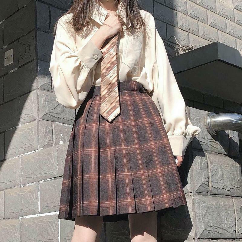 Y2K Asymmetric Hem Lantern Sleeve Shirt - Retro 90s Grunge, Summer Y2K Outfits, Pastel Goth