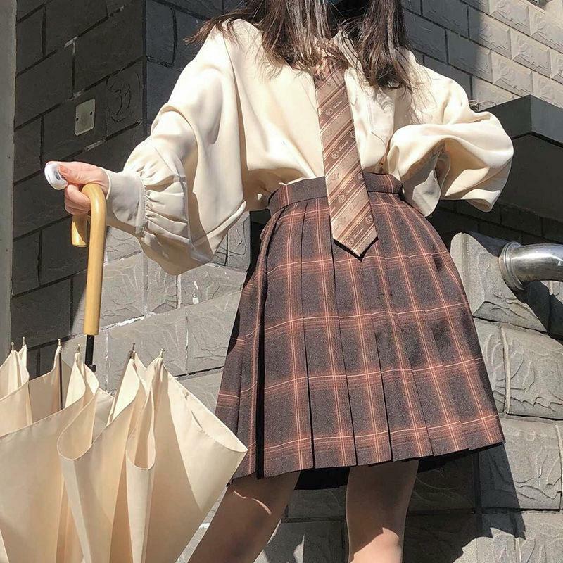 Y2K Asymmetric Hem Lantern Sleeve Shirt - Retro 90s Grunge, Summer Y2K Outfits, Pastel Goth