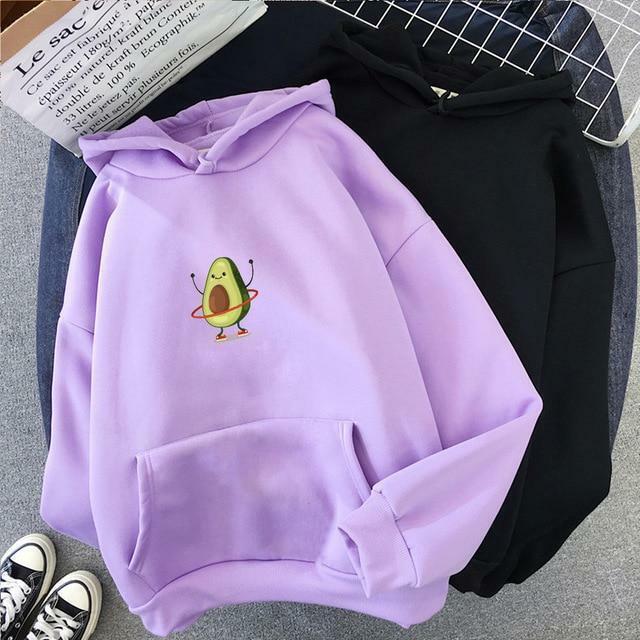 Y2K Avocado Hoodie - Retro 90s Grunge, Summer Y2K Outfits, Pastel Goth, Y2K Club &