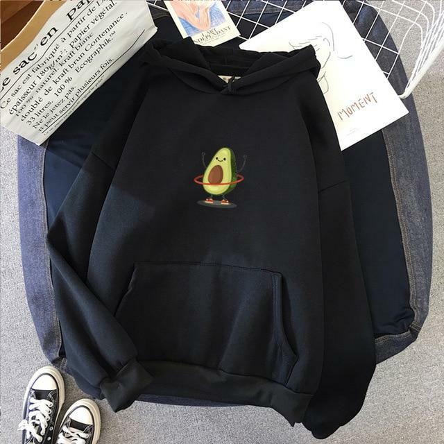 Y2K Avocado Hoodie - Retro 90s Grunge, Summer Y2K Outfits, Pastel Goth, Y2K Club &