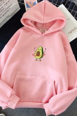 Y2K Avocado Hoodie - Retro 90s Grunge, Summer Y2K Outfits, Pastel Goth, Y2K Club &