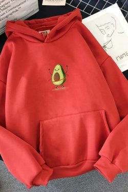 Y2K Avocado Hoodie - Retro 90s Grunge, Summer Y2K Outfits, Pastel Goth, Y2K Club &