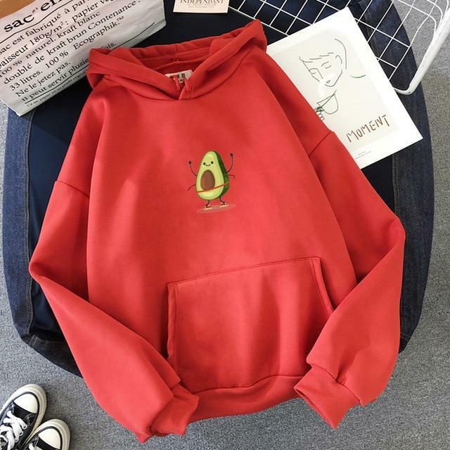 Y2K Avocado Hoodie - Retro 90s Grunge, Summer Y2K Outfits, Pastel Goth, Y2K Club &